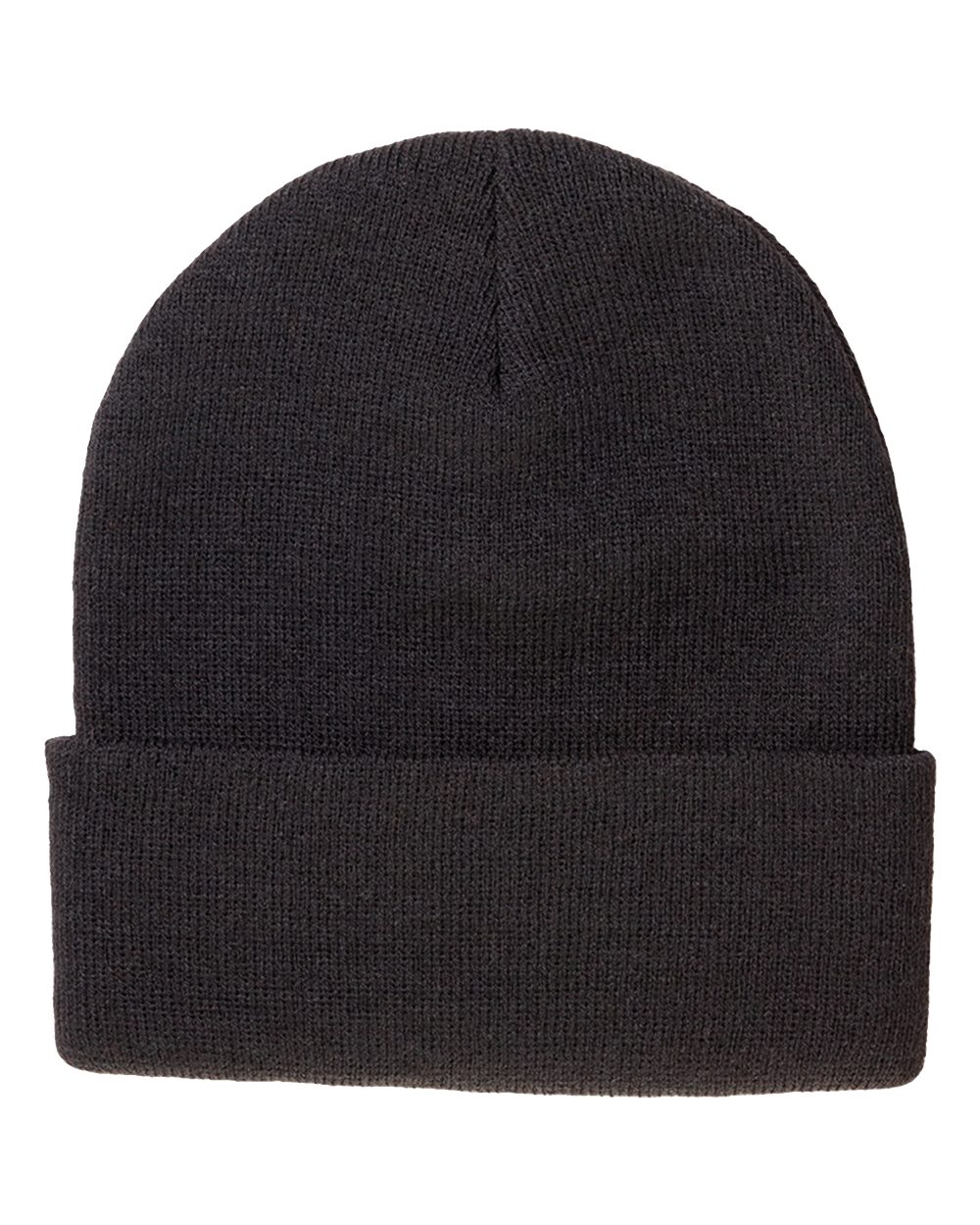 Front View of Black Coleman Cuffed Beanie - 3523