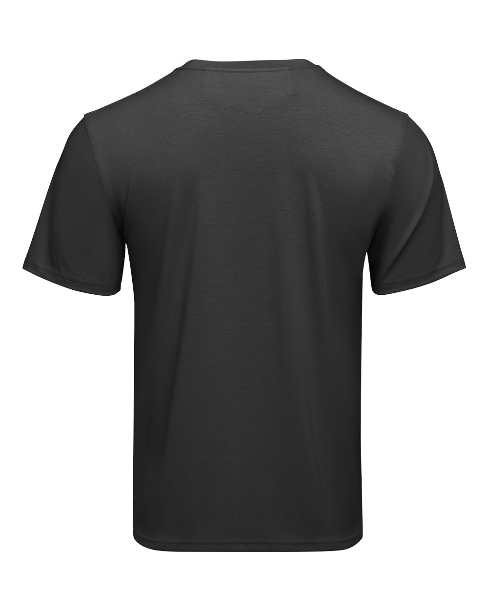 Front View of Black Cooling Pocket T-Shirt - TKM2