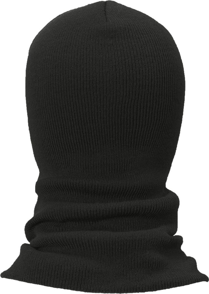 Black CornerStone Rib Knit Face Mask CS805