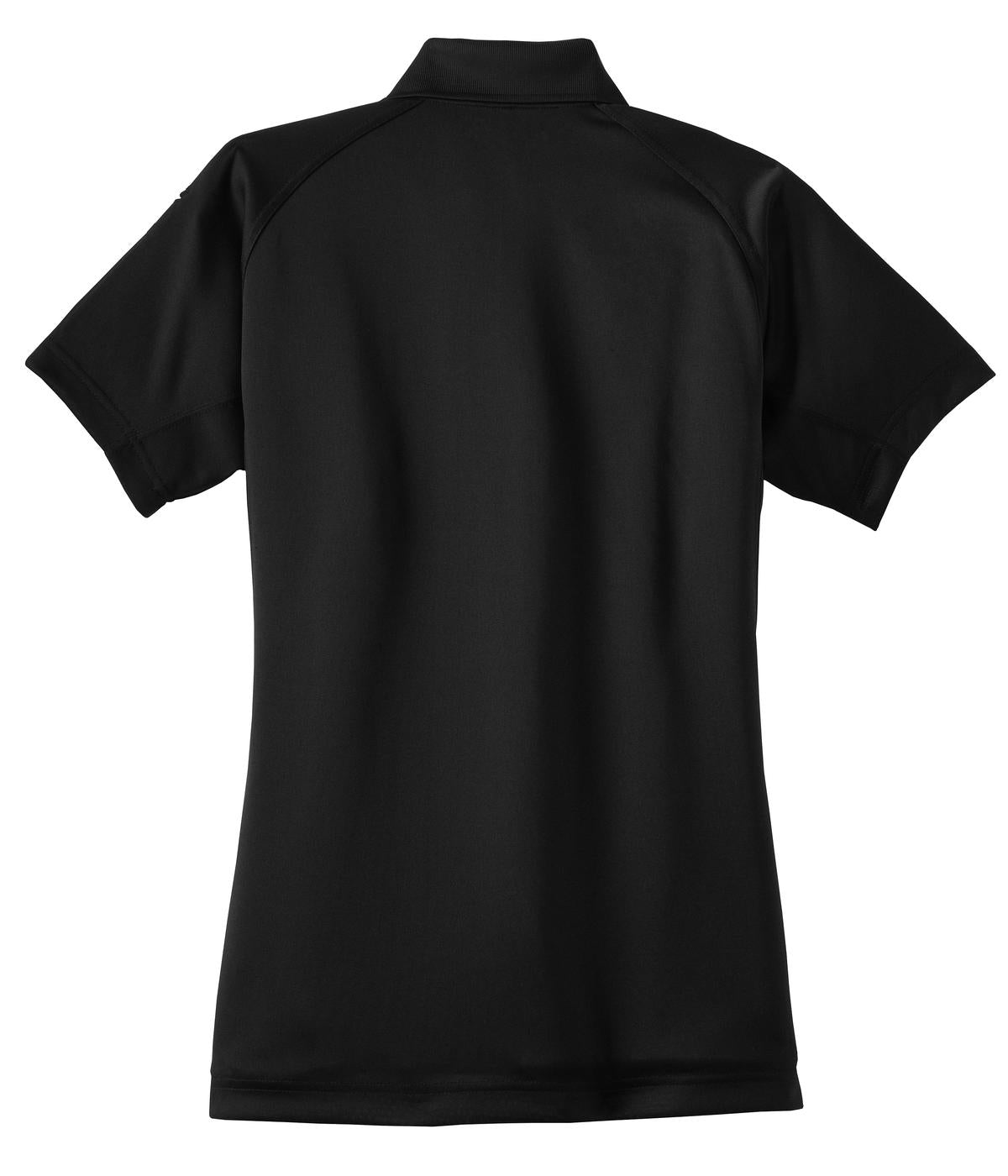 Front View of Black CornerStone Women's Select Snag-Proof Tactical Polo. CS411