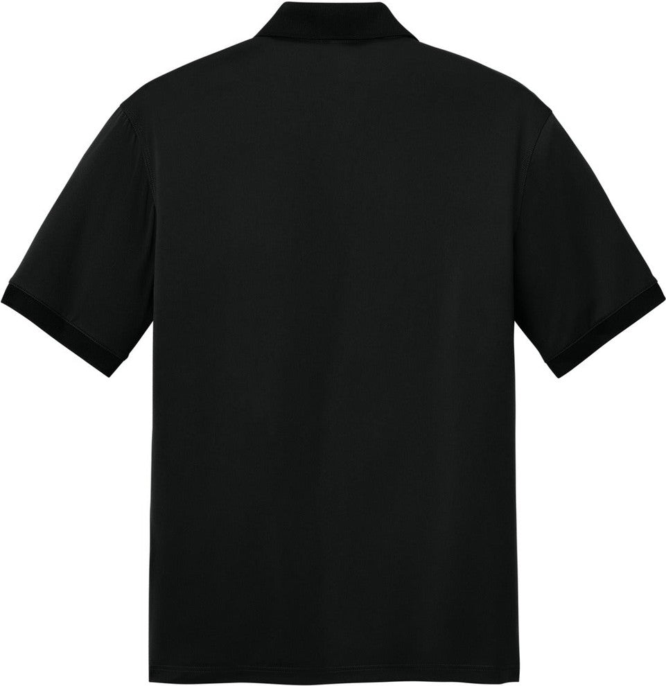 Front View of Black CornerStone Workwear Pro Polo CS450