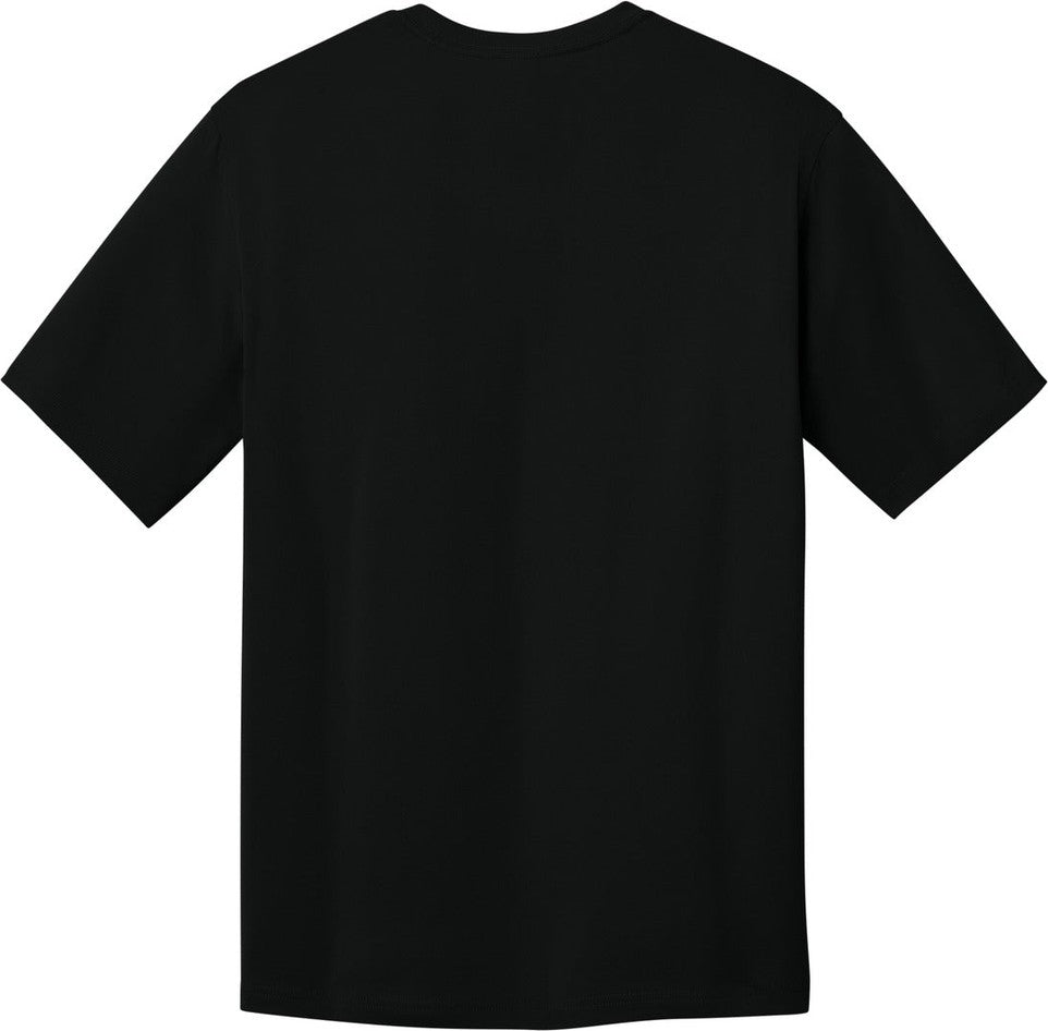 Front View of Black CornerStone Workwear Pro Short Sleeve Tee CS440
