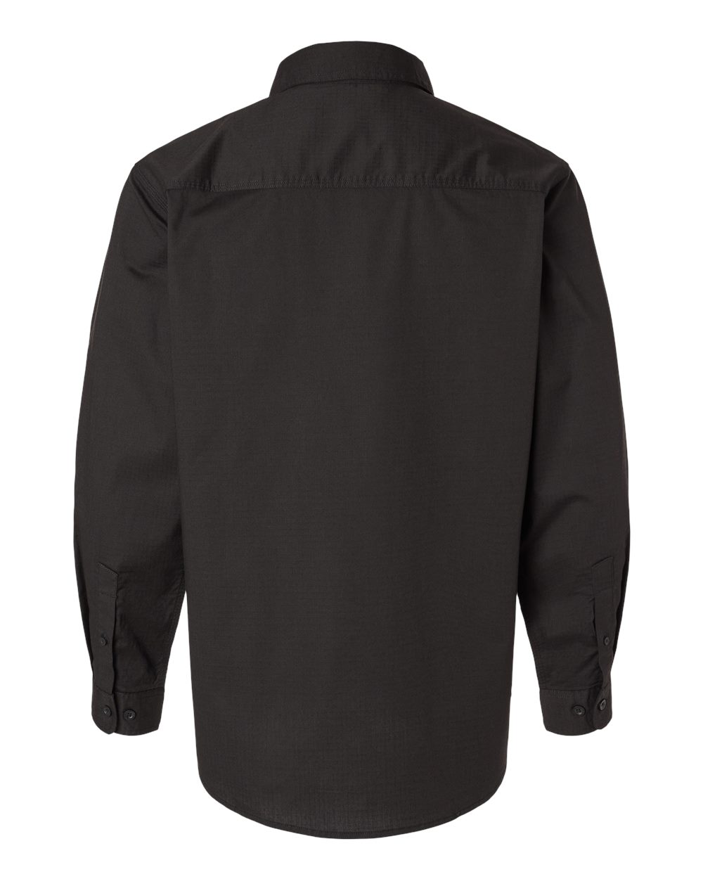 Front View of Black Craftsman Woven Shirt - 4450T