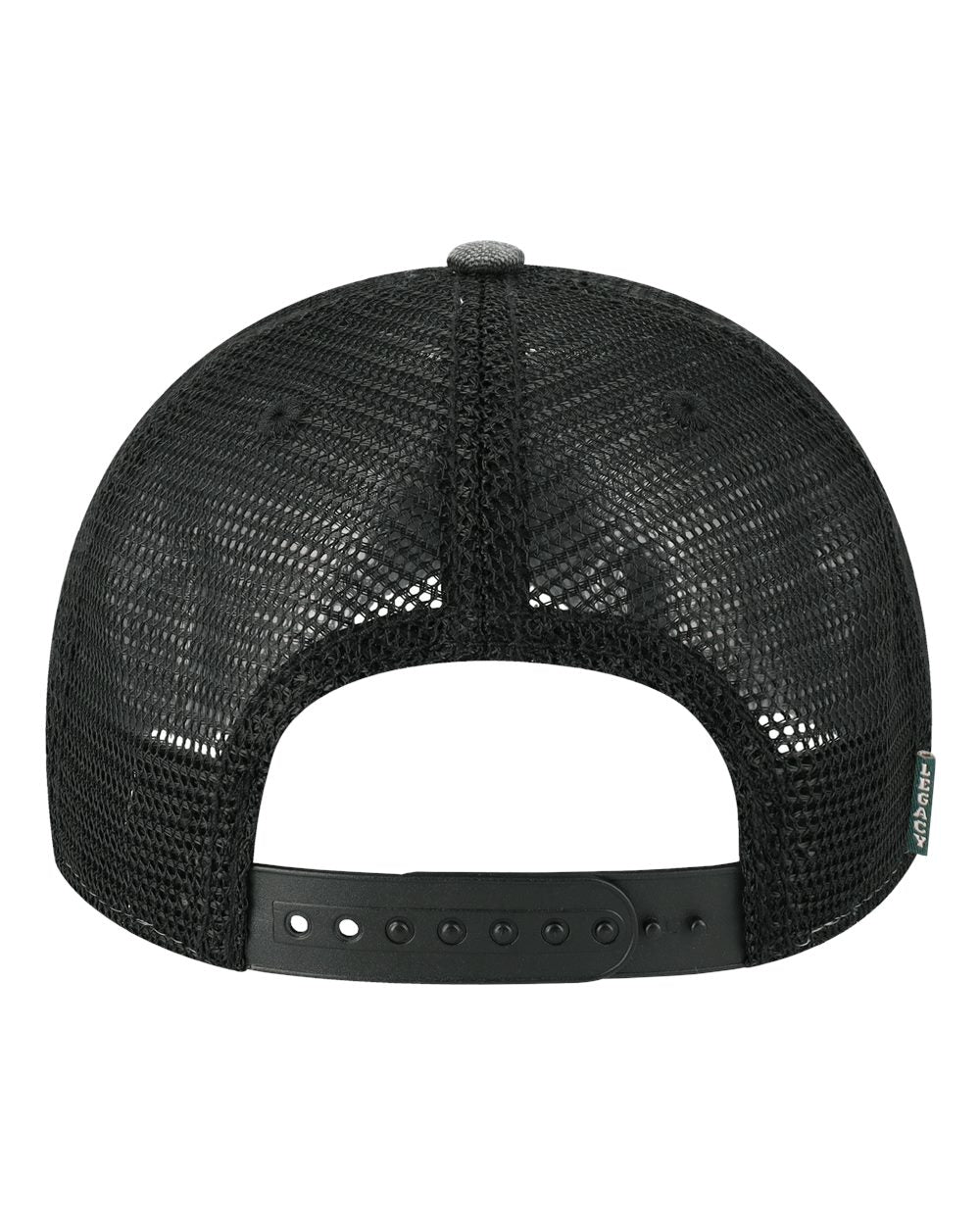 Front View of Black Dashboard Trucker Cap - DTA