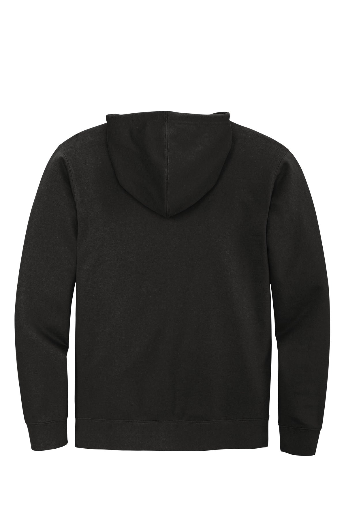 Front View of Black District V.I.T. Fleece Full-Zip Hoodie DT6102