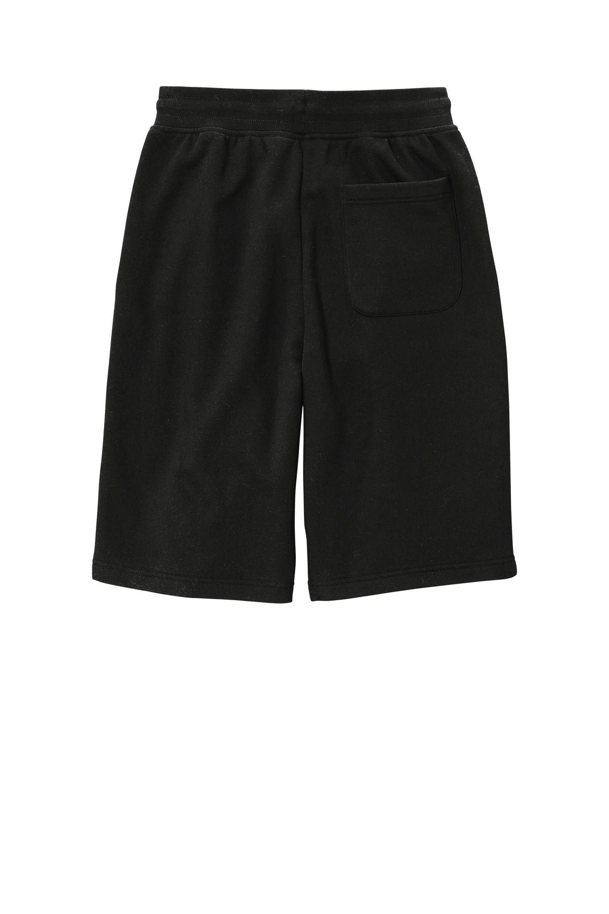 Front View of Black District V.I.T. Fleece Short DT6108