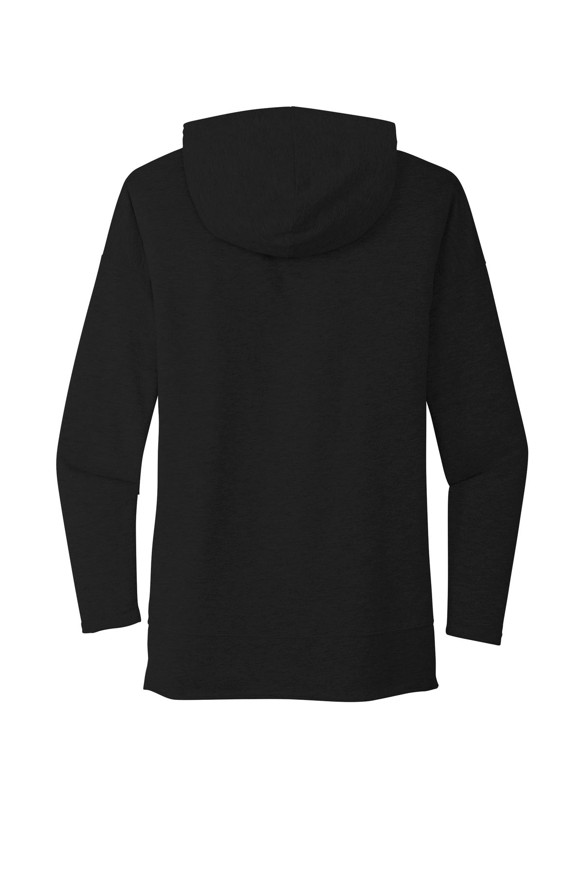Rear View of Black District Women's Featherweight French Terry Hoodie DT671