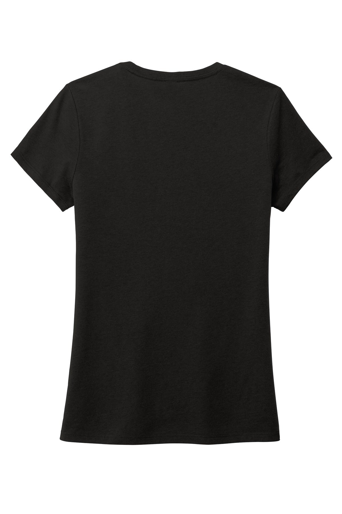 Front View of Black District Women's Perfect Tri Tee. DM130L