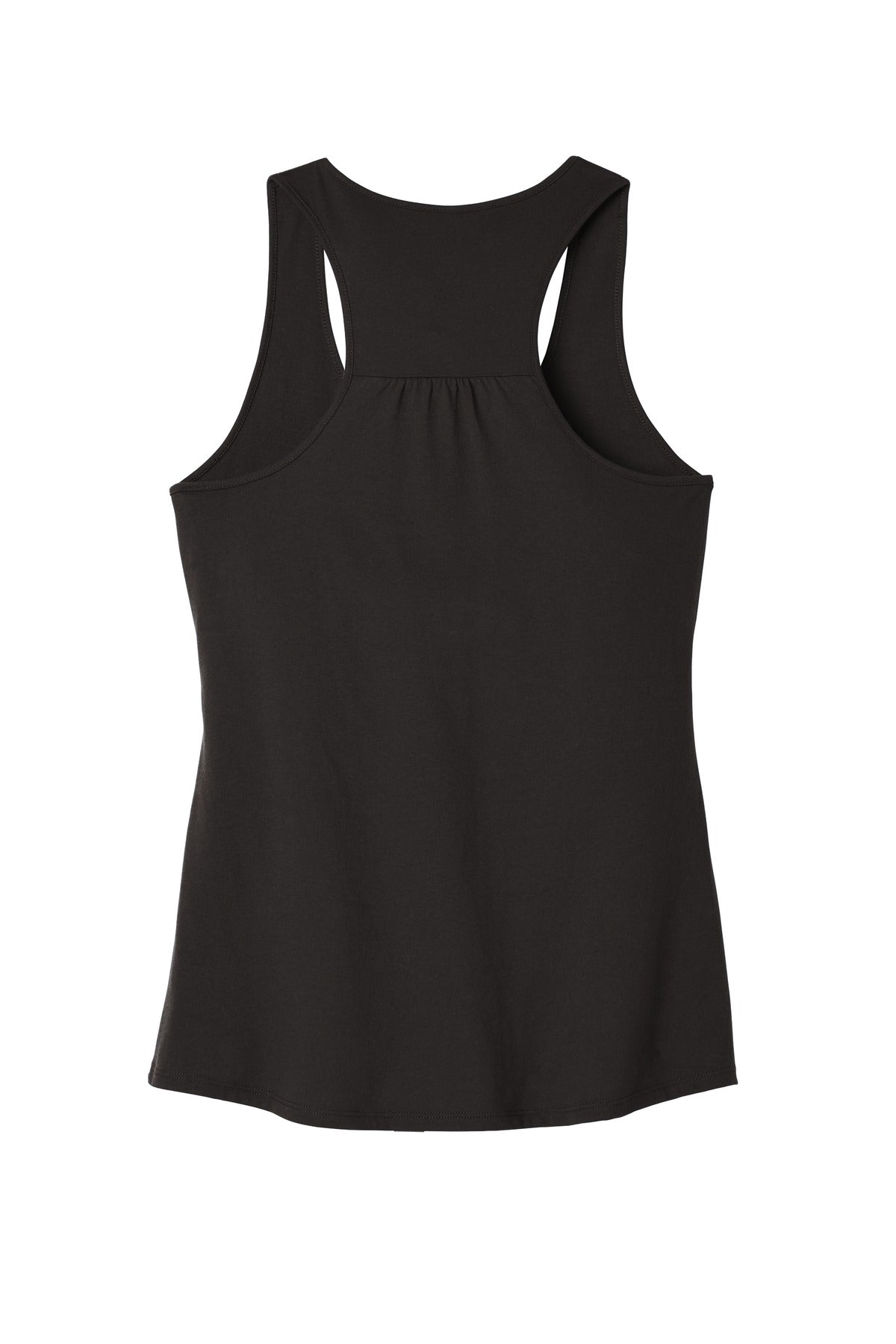 Front View of Black District Women's V.I.T. Racerback Tank DT6302