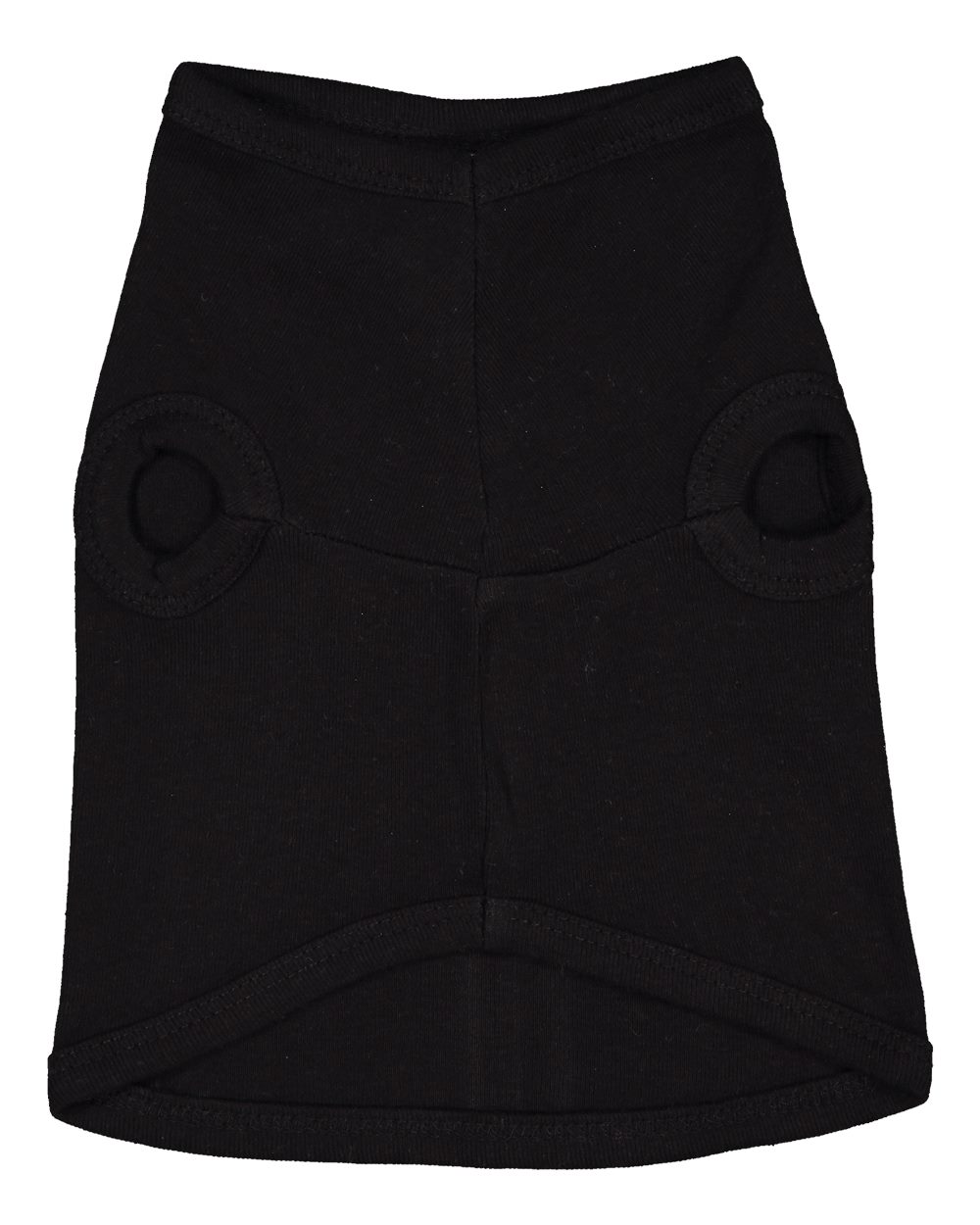 Front View of Black Doggie Tank - 3902