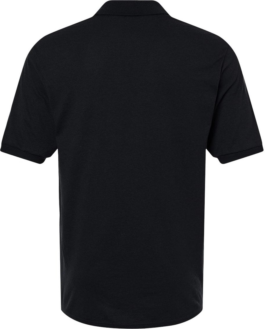 Front View of Black Dri-Power® Polo - 437R