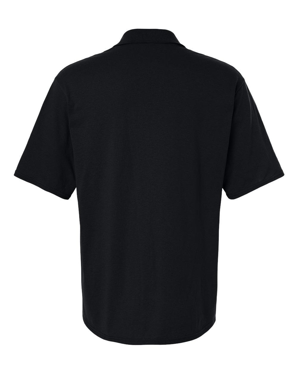Front View of Black Dri-Power® Polo with Pocket - 436MP