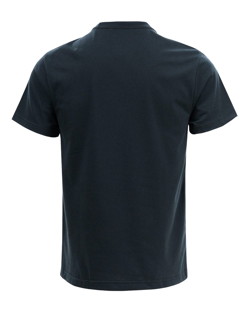 Front View of Black Eco T-Shirt - EC100