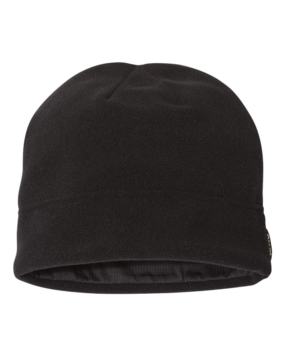 Front View of Black Epic Performance Beanie - 3561
