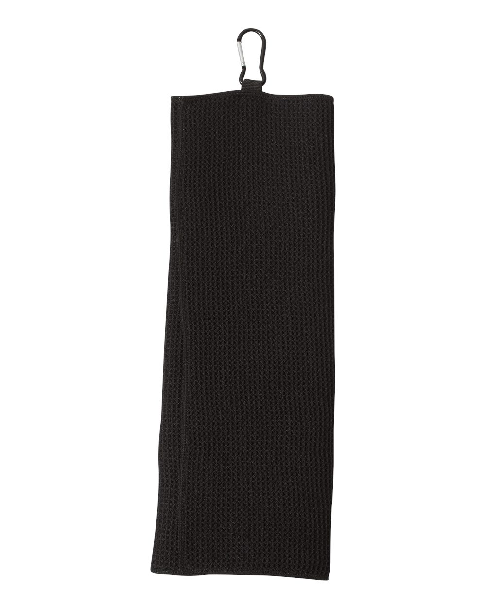 Front View of Black Fairway Golf Towel - C1717MTC