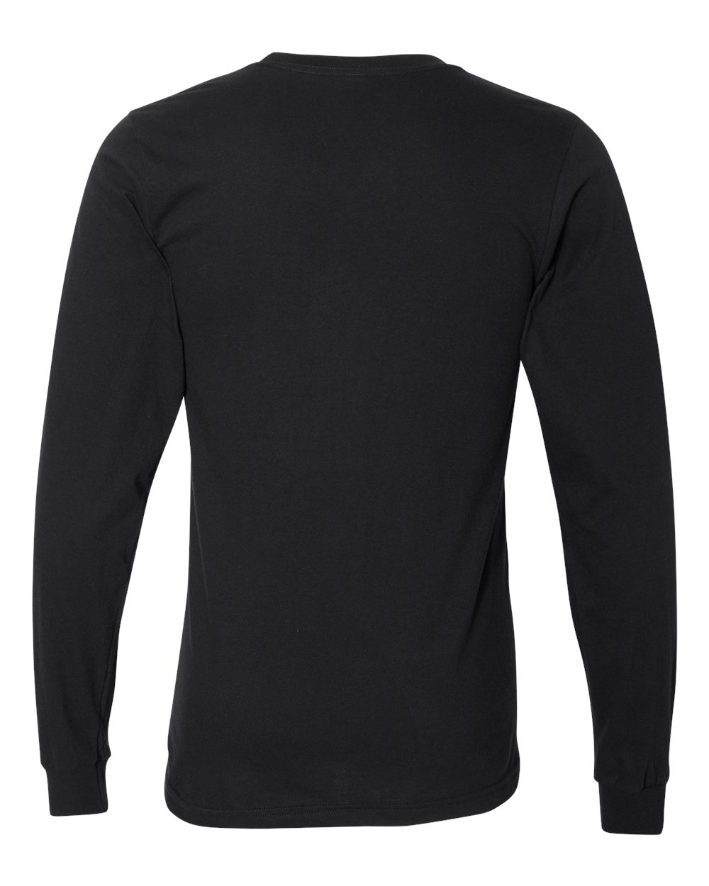Rear View of Black Fine Jersey Long Sleeve Tee - 2007