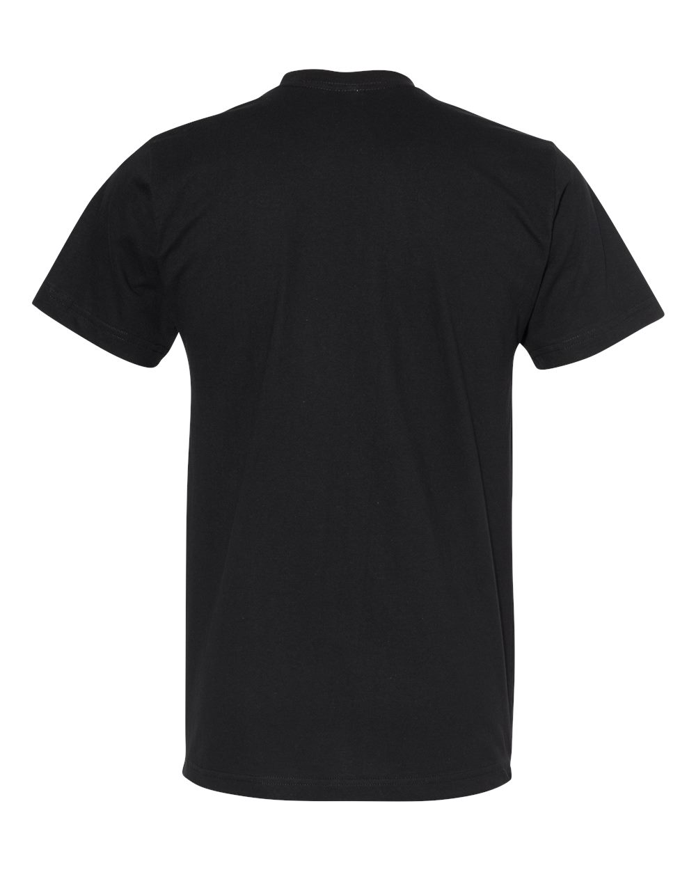 Front View of Black Fine Jersey Tee - 2001