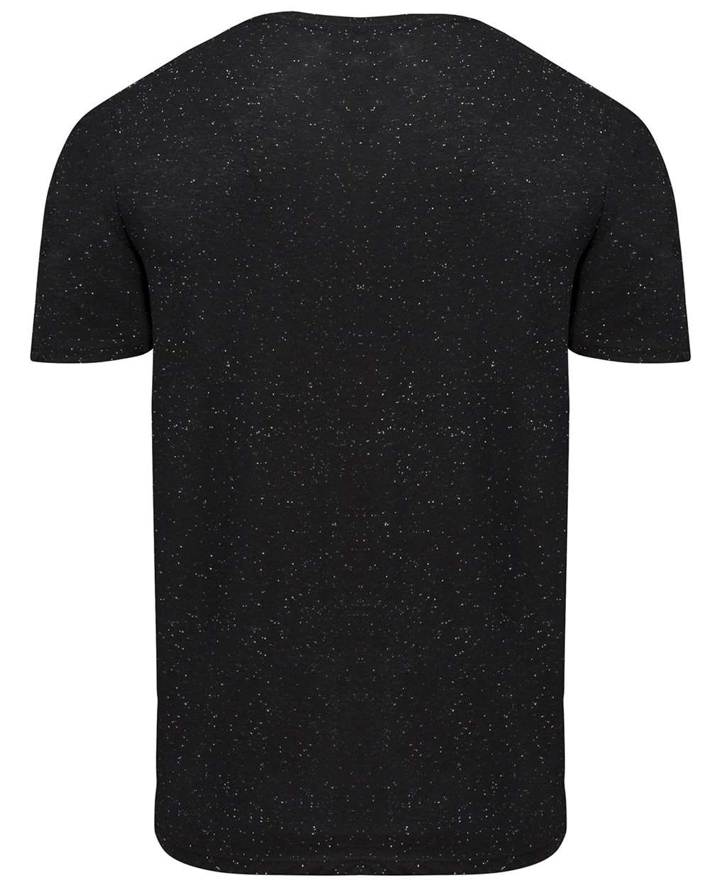 Front View of Black Fleck Triblend Fleck T-Shirt - 103A