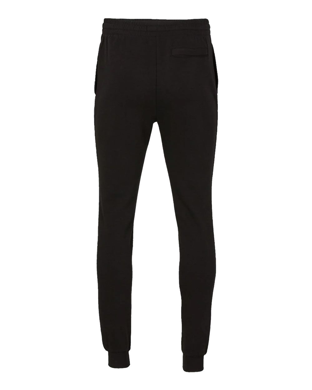 Front View of Black Fleece Joggers - BM6602