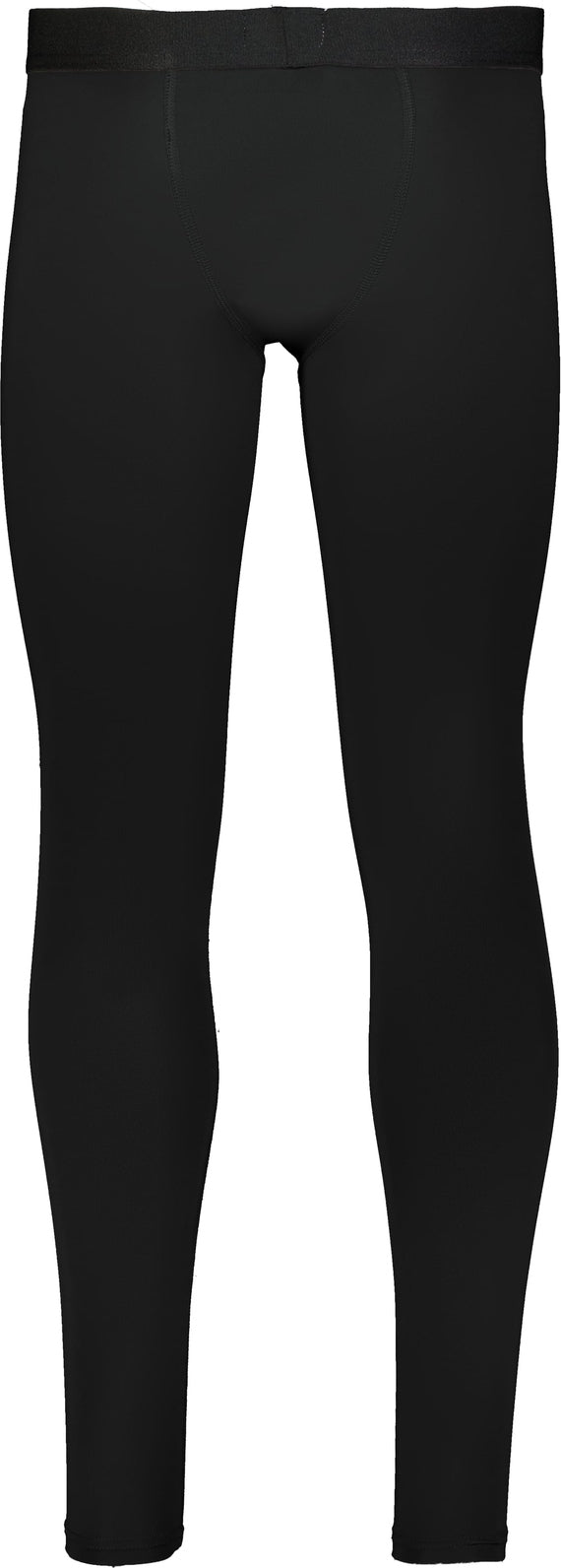 Rear View of BLACK FULL LENGTH COMPRESSION TIGHT