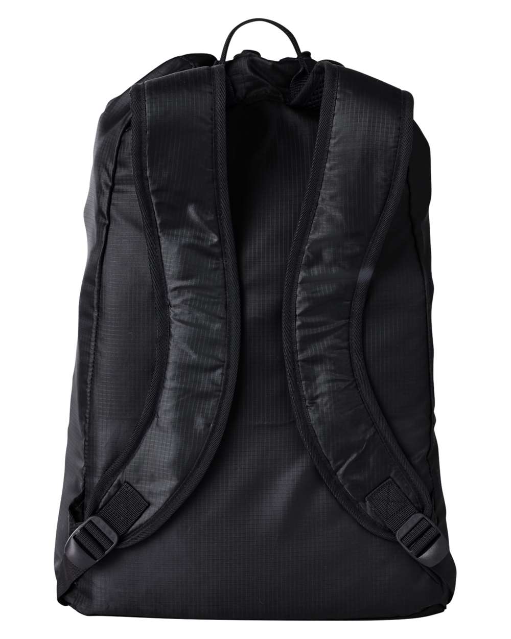 Front View of Black Getaway Cinchback Travel Backpack - BE278