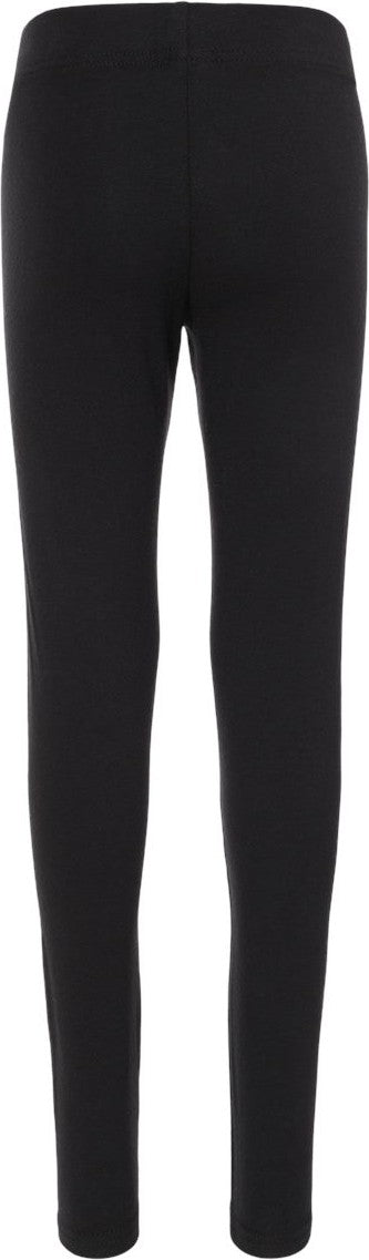 Front View of Black Girls' Leggings - YS08