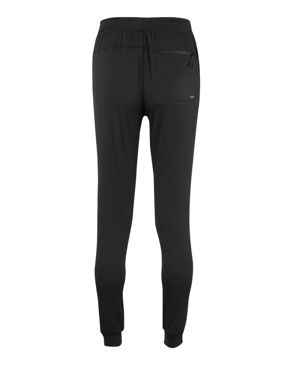 Front View of Black Glyder Medalist Joggers - MDP1754