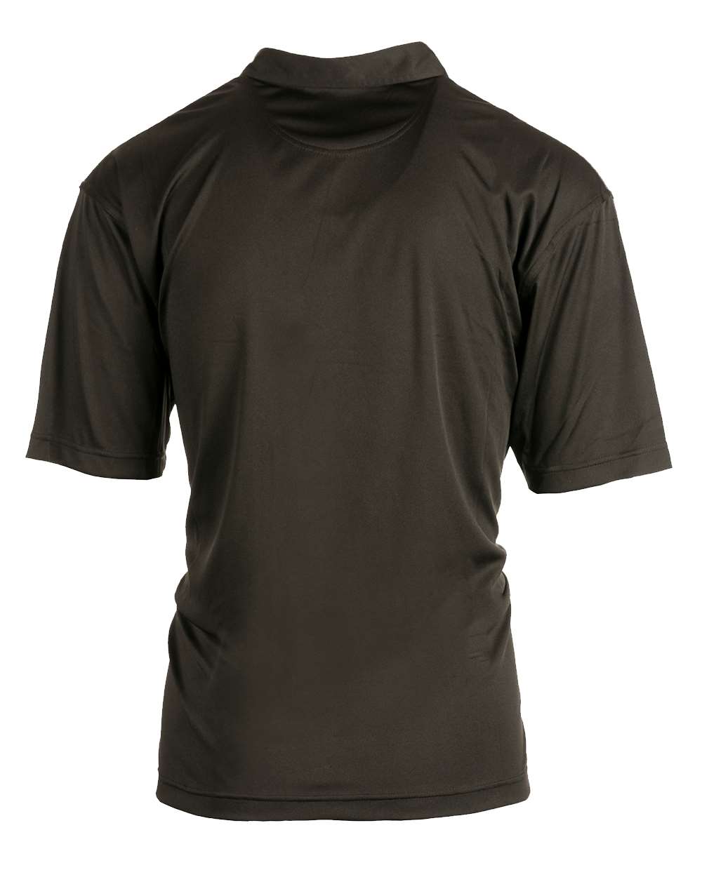 Front View of Black Golf Polo - 0101