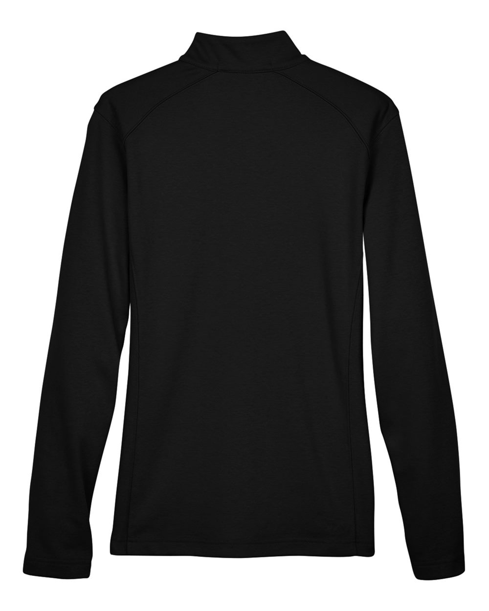 Front View of Black/ Grey Heather/ Graphite Women's DRYTEC20™ Performance Quarter-Zip Pullover - DG479W