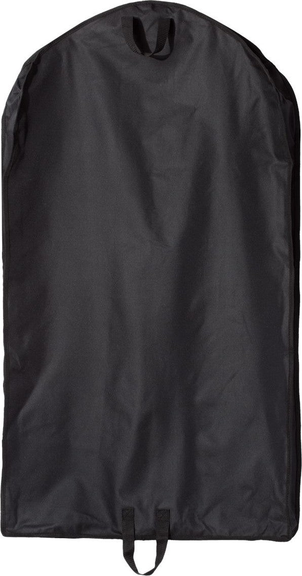 Rear View of Black Gusseted Garment Bag - 9007