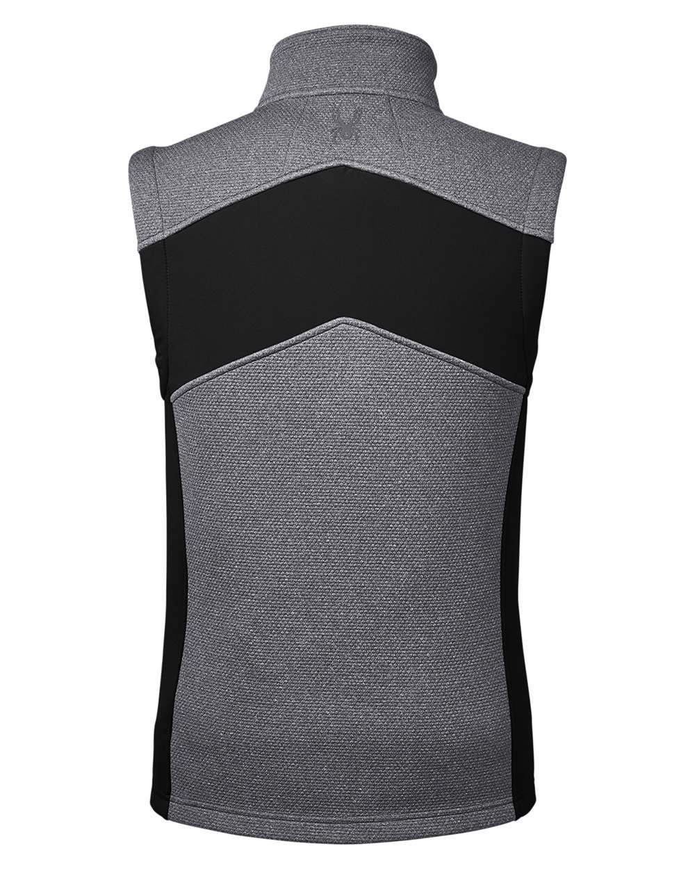 Rear View of Black Heather/ Black Pursuit Vest - S17274