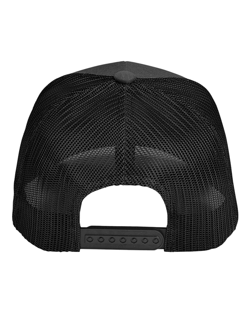 Front View of Black Heather/ Black Zone Sonic Heather Trucker Cap - TT802