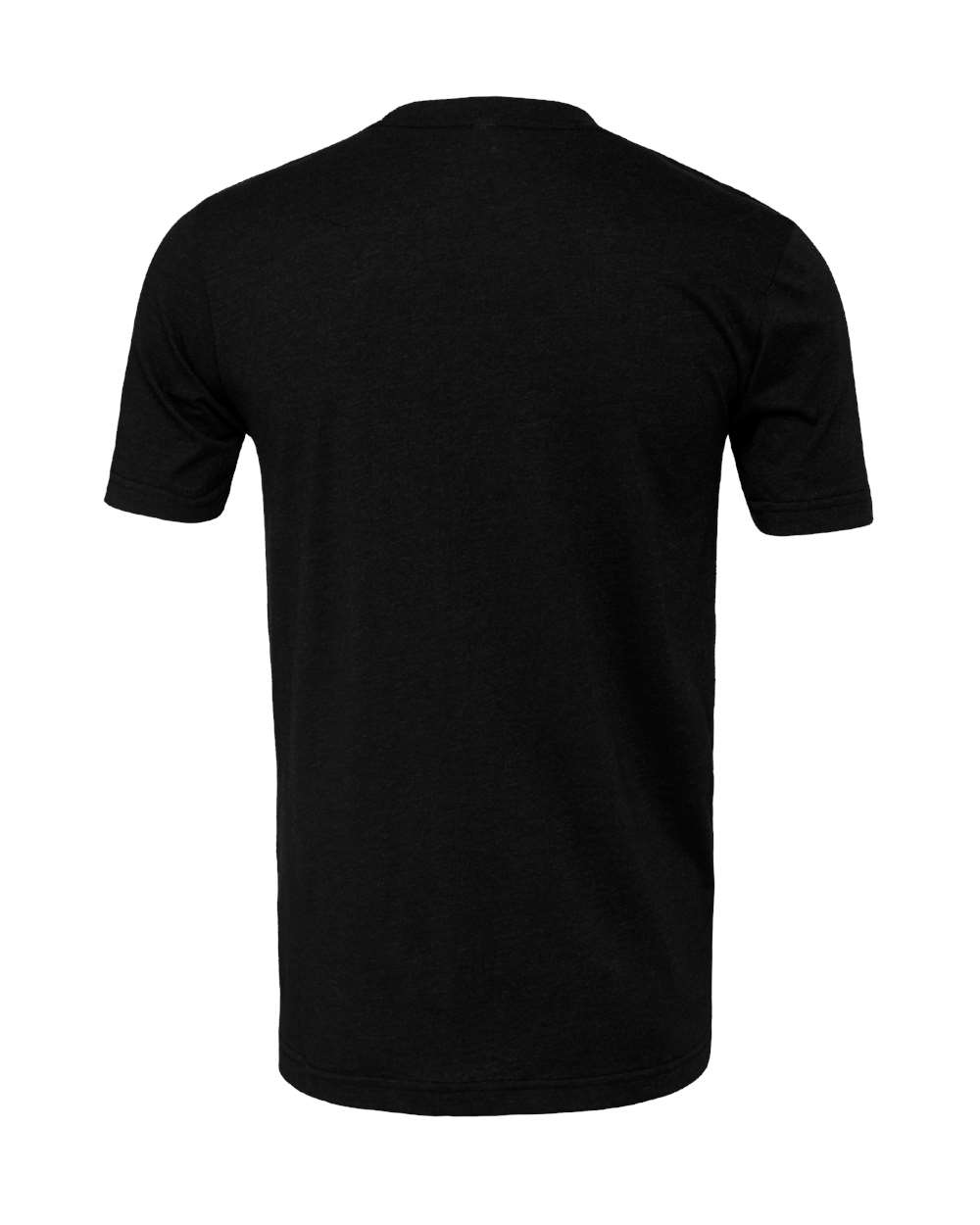Front View of Black Heather CVC Jersey Tee - 3001CVC