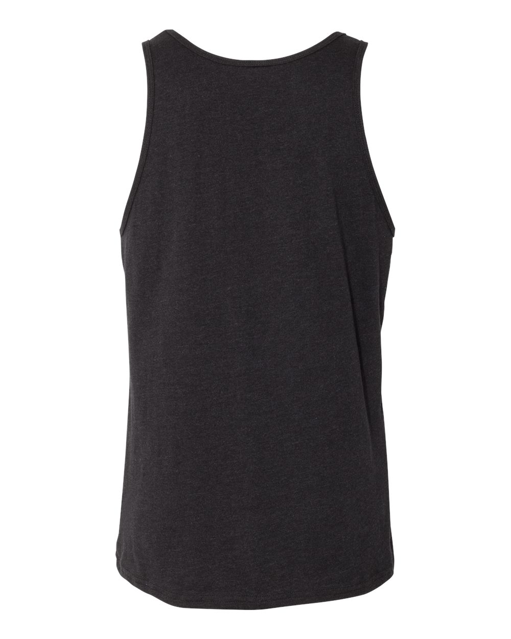 Front View of Black Heather Heather CVC Tank - 3480CVC