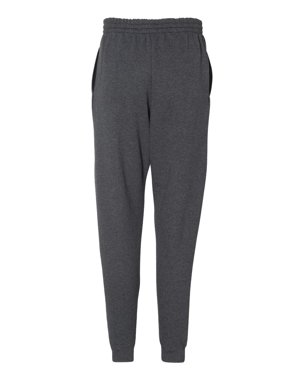Front View of Black Heather Nublend® Joggers - 975MPR