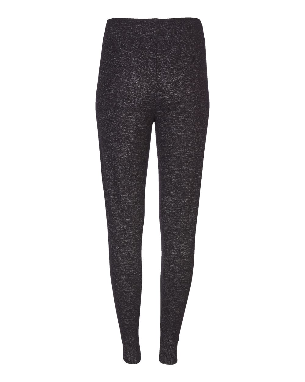 Front View of Black Heather Women's Cuddle Fleece Joggers - L09