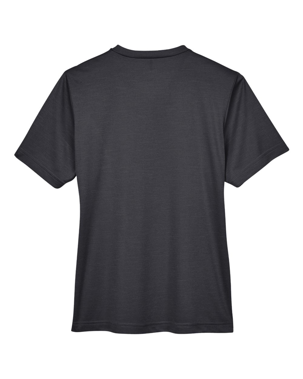 Front View of Black Heather Women's Sonic Heather Performance T-Shirt - TT11HW