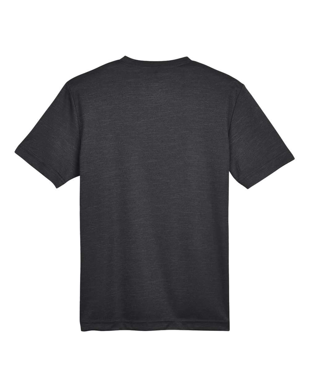Front View of Black Heather Youth Sonic Heather Performance T-Shirt - TT11HY