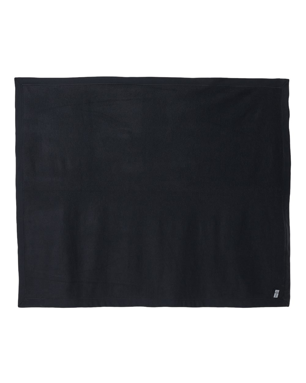 Front View of Black Heavy Blend Fleece Stadium Blanket - 18900