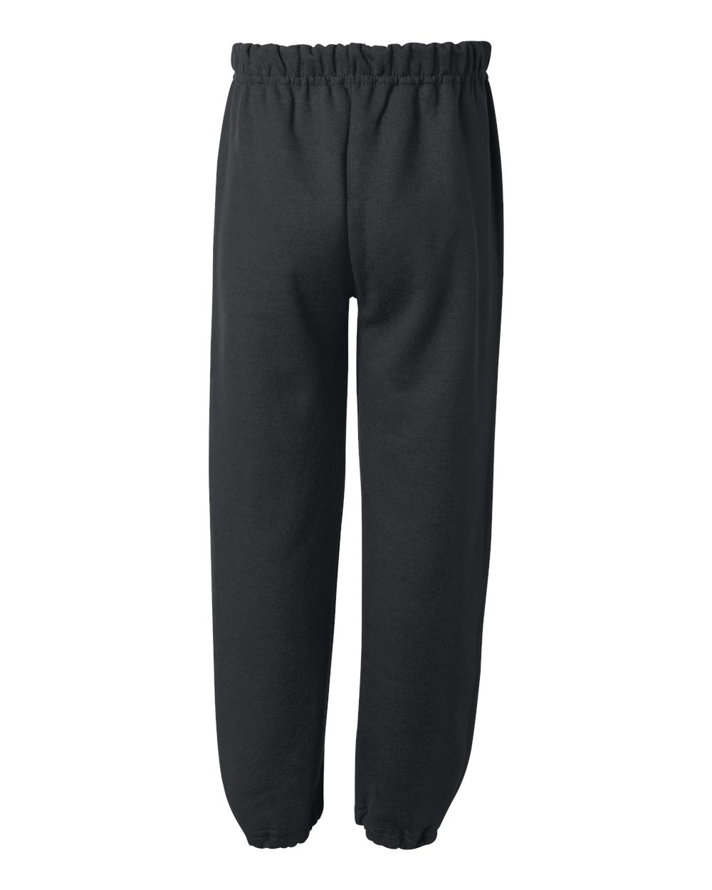 Rear View of Black Heavy Blend™ Youth Sweatpants - 18200B