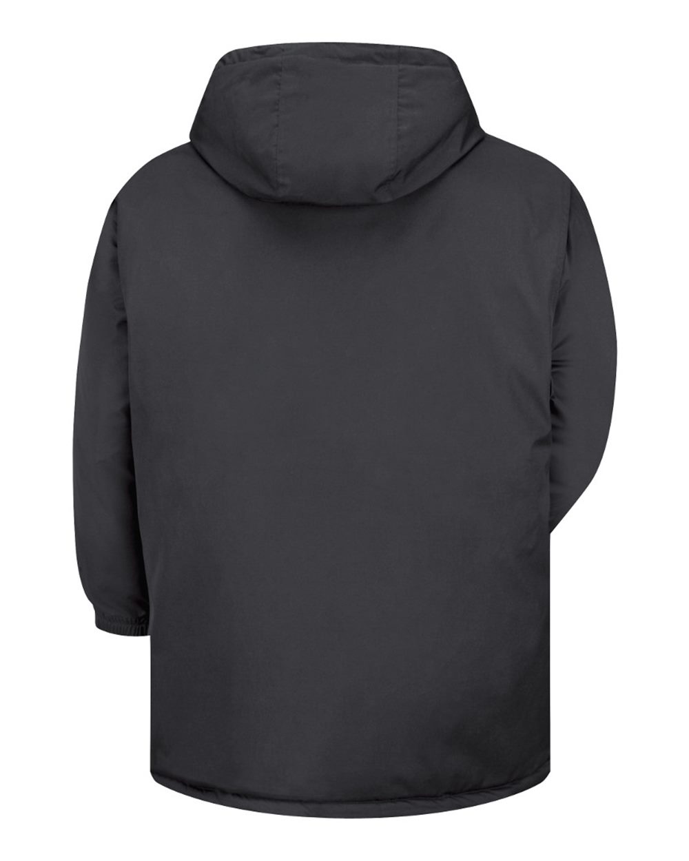 Front View of Black Heavyweight Parka - Tall Sizes - JP70T