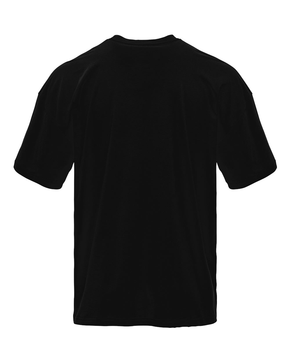 Front View of Black Heavyweight T-Shirt - 7200
