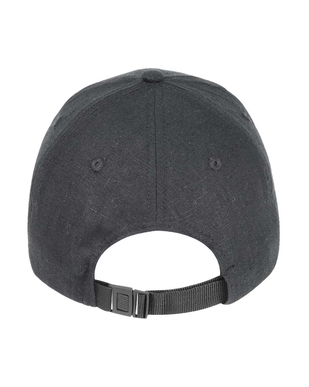 Front View of Black Hemp Hero Cap - EC7101
