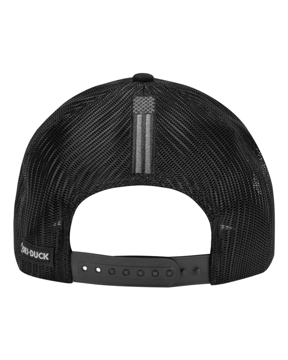 Front View of Black Honor Flag Cap - 3372