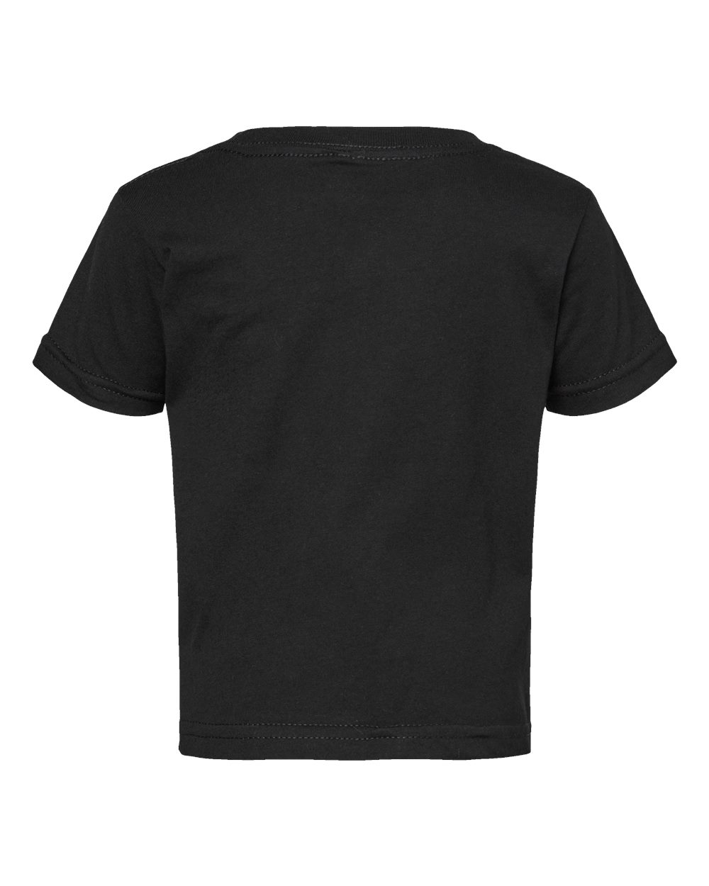 Front View of Black Infant Fine Jersey Tee - 3322