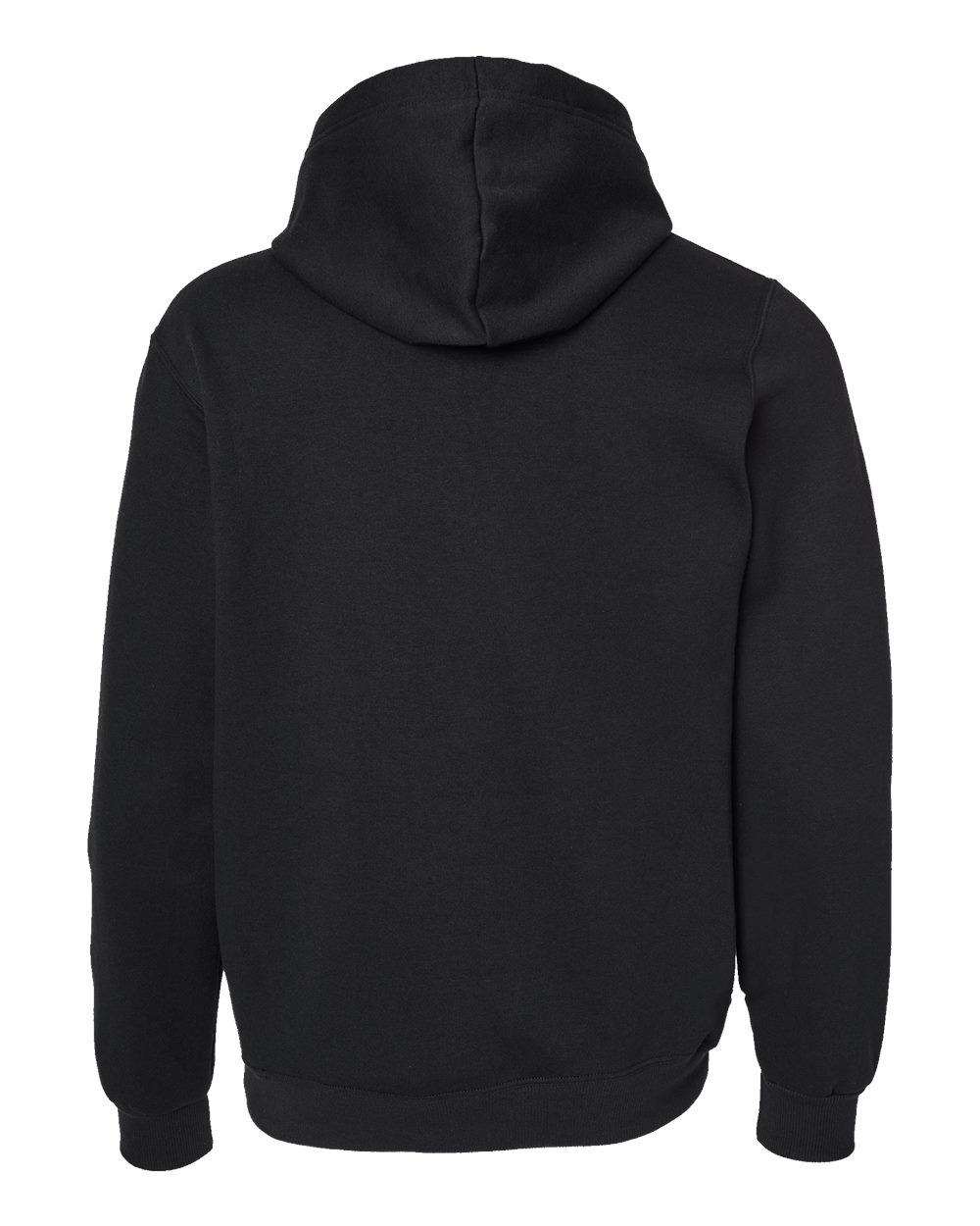 Front View of Black Ink Eco™ Premium Blend Ring-Spun Hooded Sweatshirt - 700MR