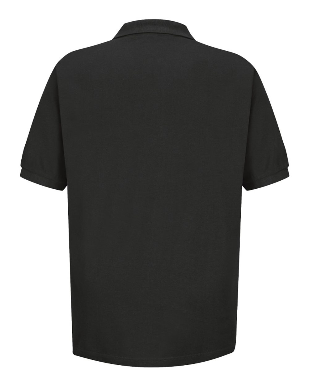 Front View of Black Inner Harbor Basic Piqué Polo - 7701