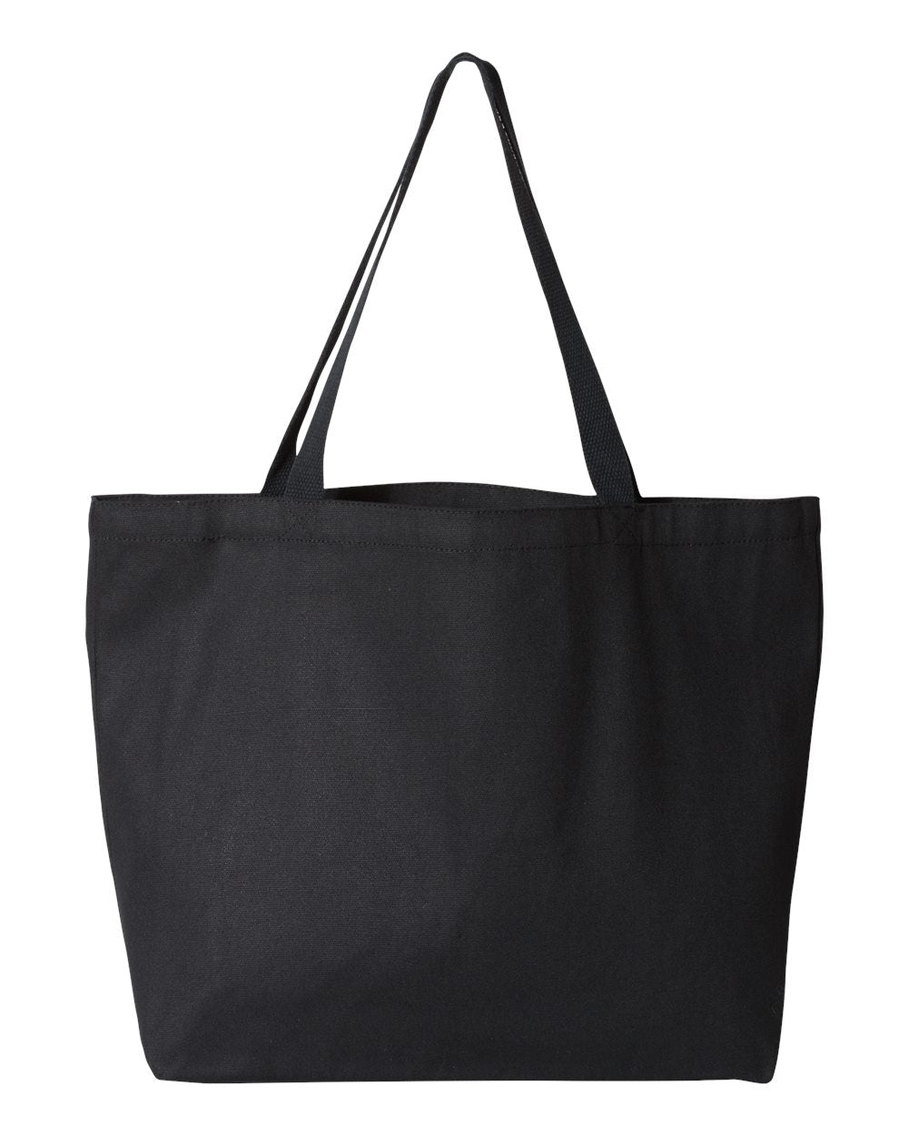 Front View of Black Isabella Tote - 8503