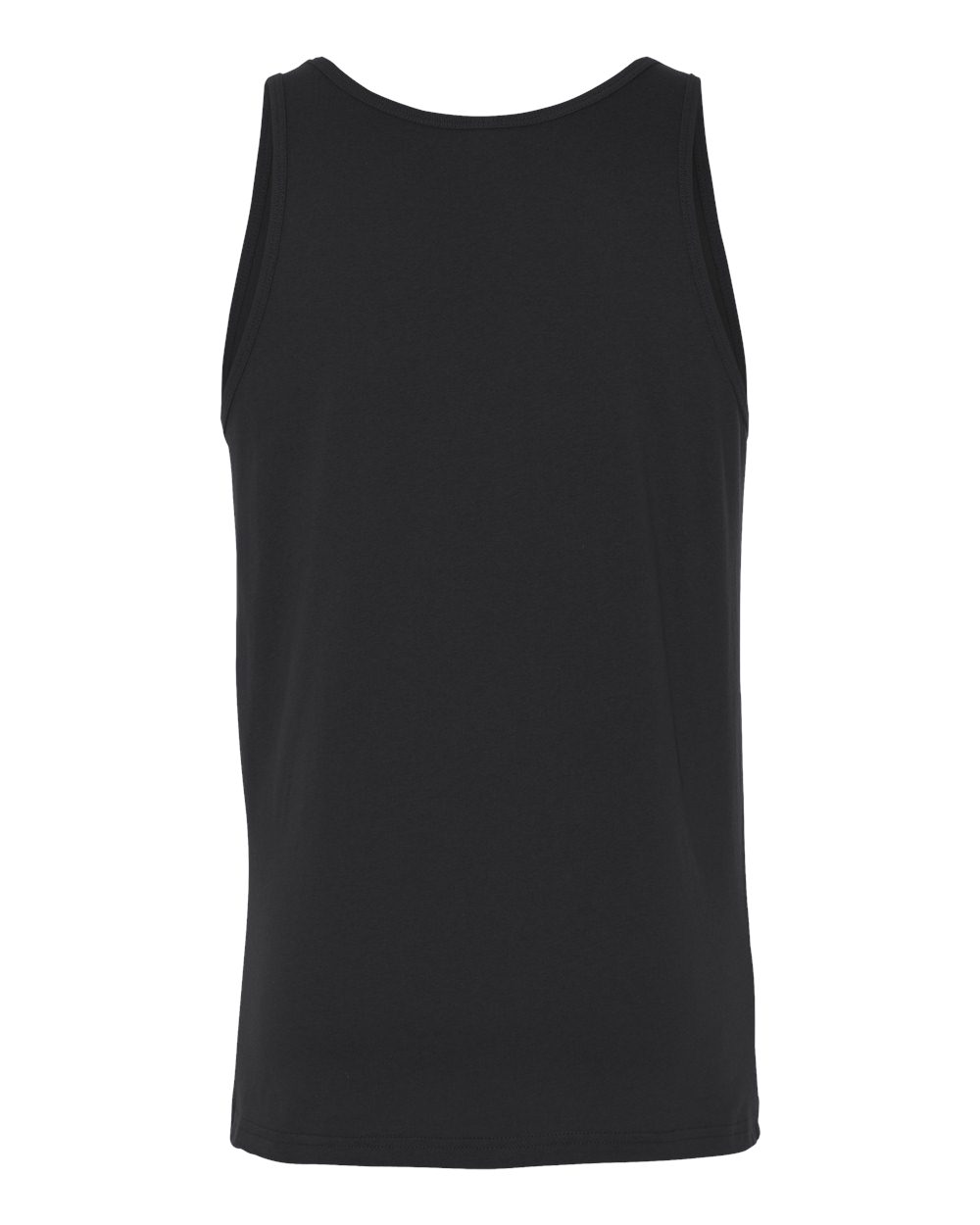 Rear View of Black Jersey Tank - 3480