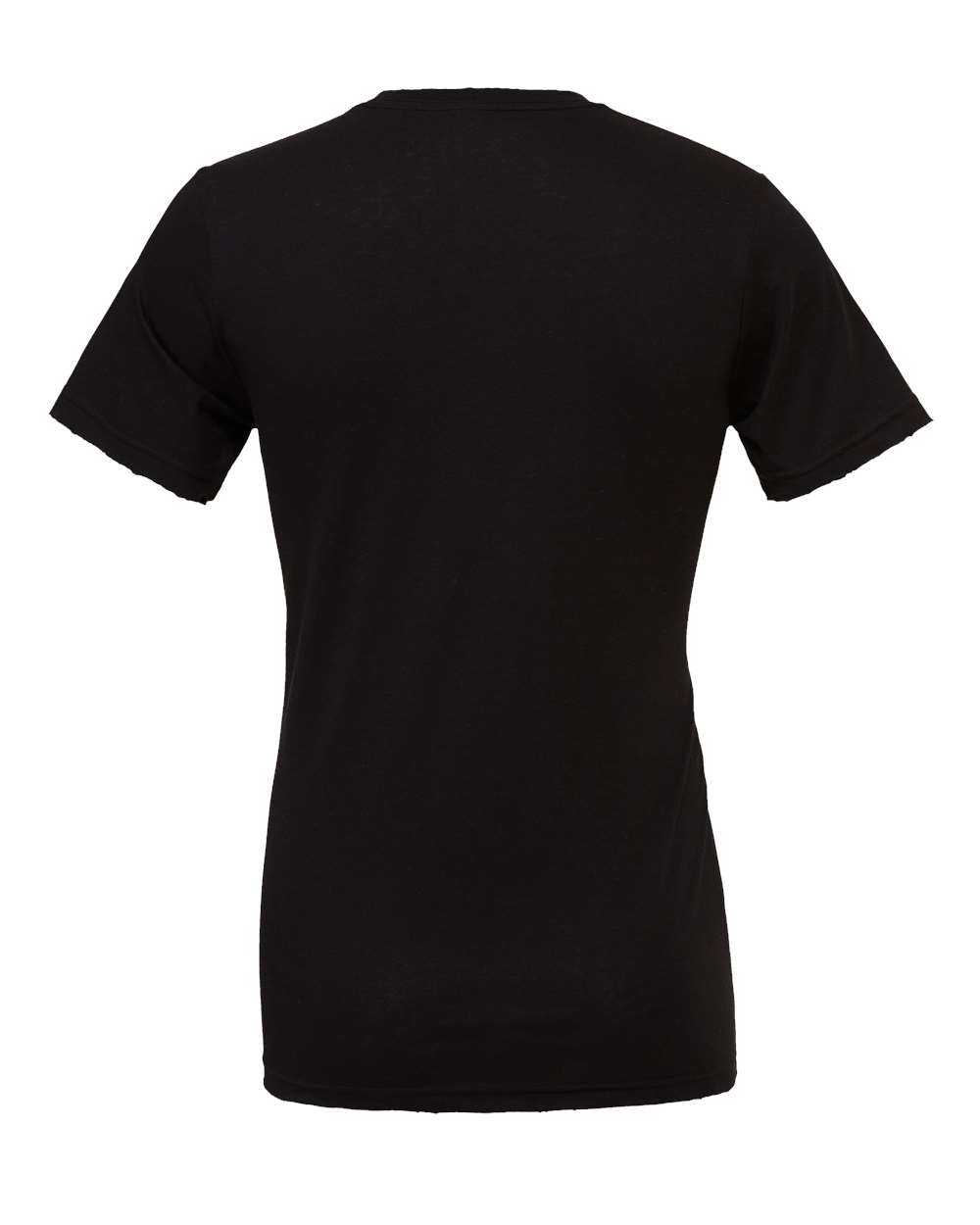 Front View of Black Jersey Tee - 3001